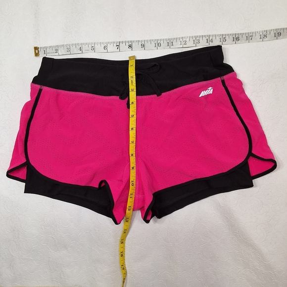 Avia Running Athletic Shorts Pink & Black Size M - Picture 3 of 5